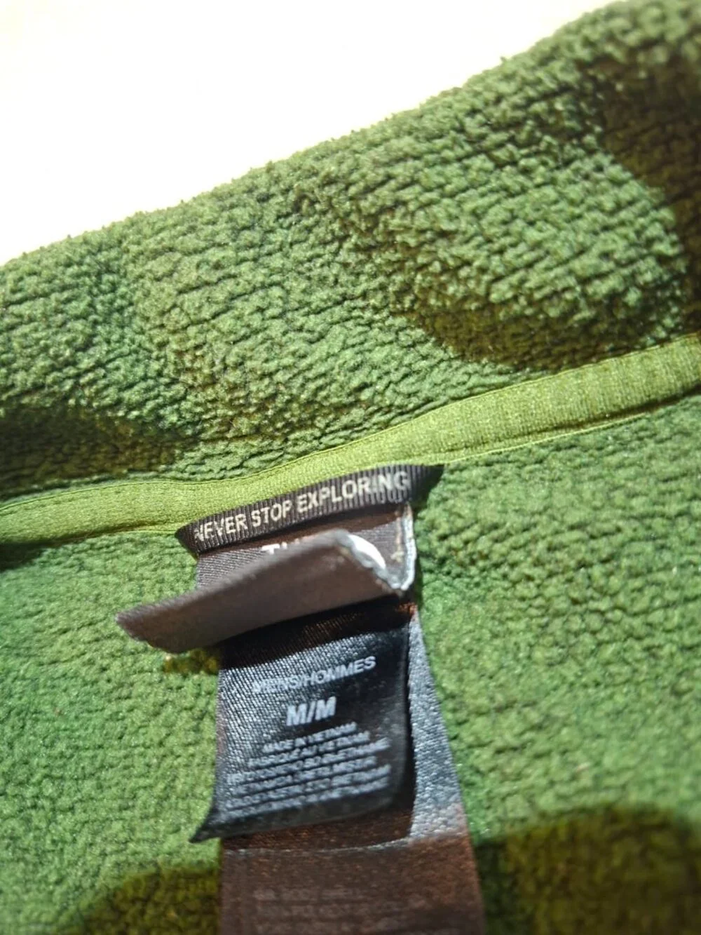 The North Face Green Full Zip Fleece Jacket Men's Medium